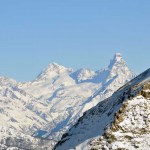 zoomata su cervino e dent d'herens