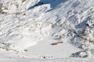 il vecchio ospizio e in fondo il nuovo