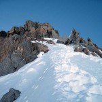 crestina verso le rocce terminali
