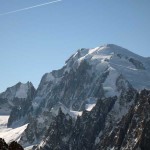 monte bianco e aiguille blanche