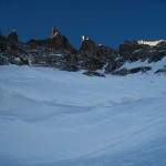la terminale e più sopra il couloir