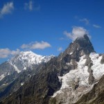 monte bianco e grandes jorasses