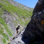 tratto attrezzato in discesa