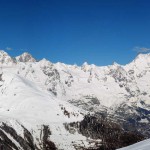 monte bianco e grandes jorasses