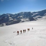 salita sul ghiacciaio
