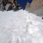 canalino al termine del pendio