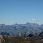 panorama dal colle, a sin il rosa