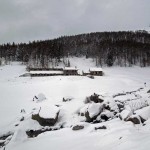 l'alpeggio visto in discesa