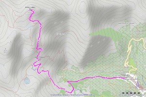 monte camino mappa itinerario