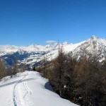 dorsale proveniente dal col de joux con lo zerbion in primo piano