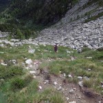 salita di fianco alla pietraia