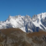 zoomata su dente del gigante,cresta di rochefort e grandes jorasses
