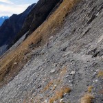 percorso un po' esposto nella parte finale