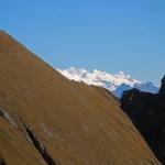scorcio su lyskamm e monte  rosa