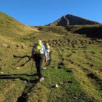 piccola conca erbosa e punta belleface sud
