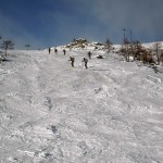 verso l'affioramento roccioso