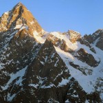 primo sole sulle jorasses