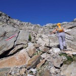 canale di rocce oltre la pietraia