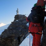 arrivo in vetta allo swarzhorn