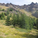 la cresta da percorrere
