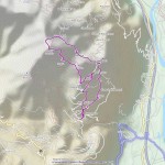 Monte Gregorio mappa itinerario