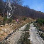 bivio quota 1307 sulla sterrata sopra bardanzone