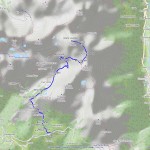 punta valfredda mappa itinerario