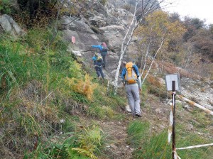 inizio della ferrata