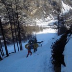 sopra l'arrivo dello skilift